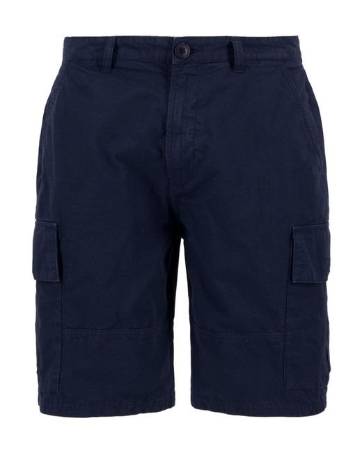 Barbour Blue Logo Patch Cargo Shorts for men
