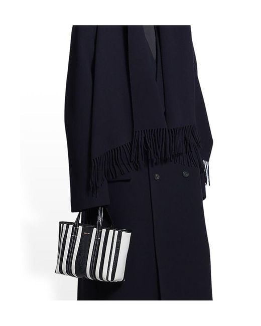 Balenciaga Black Barbes East-West Small Shopper Tote Bag