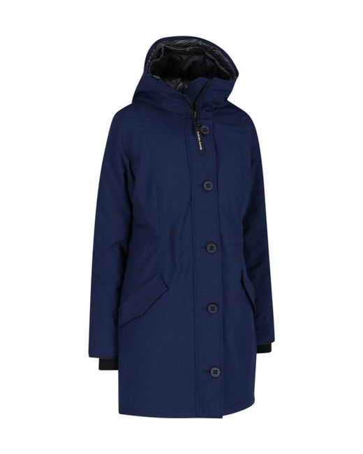 Canada Goose Blue Logo Down Jacket