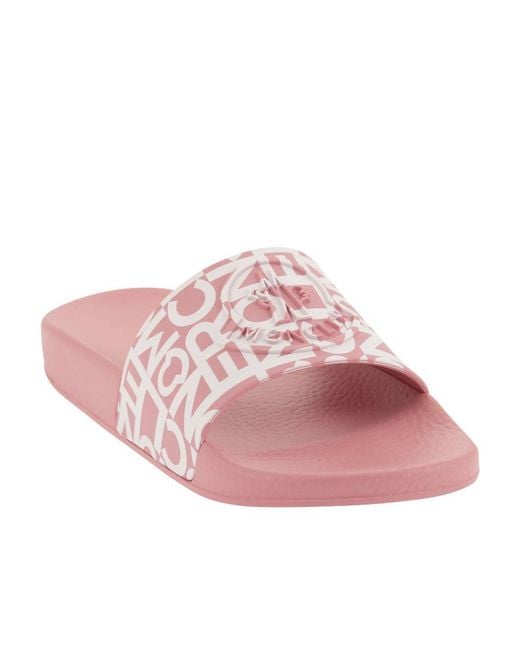 Moncler Pink Jeanne Sliders