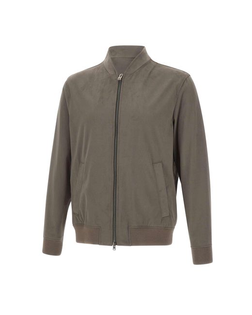 Herno Gray Resort Bomber Jacket for men