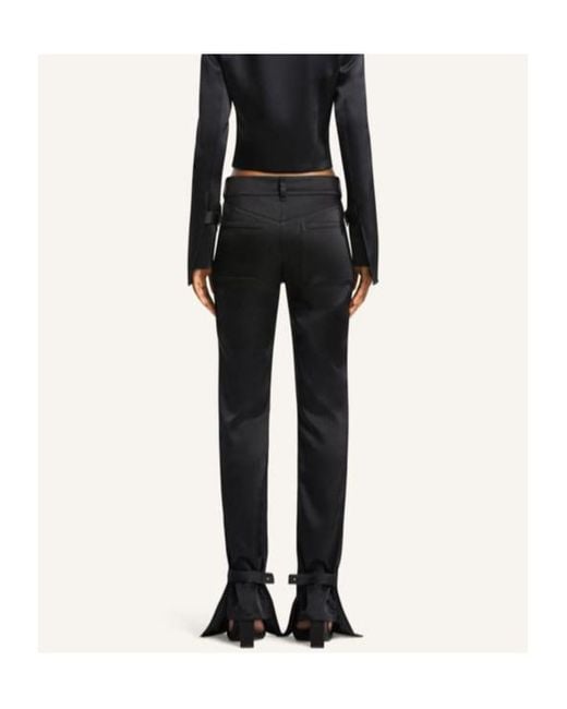 Courreges Black Courrèges Satin Bootcut Pants