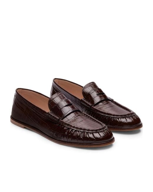 Stuart Weitzman Brown Spencer Loafer