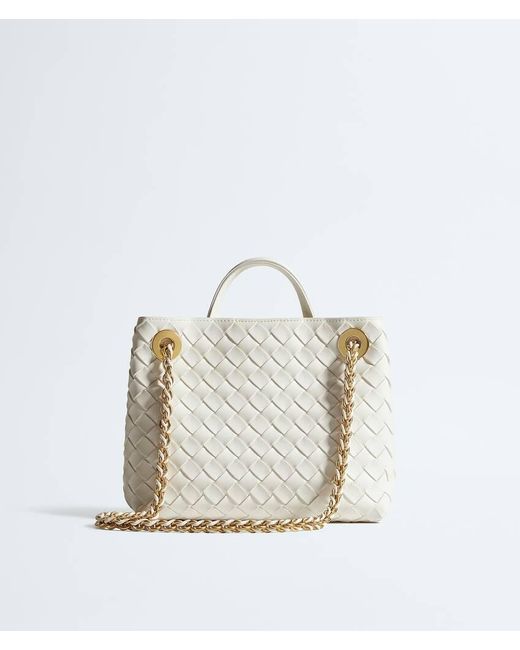 Bottega Veneta Gray Small Andiamo Chain