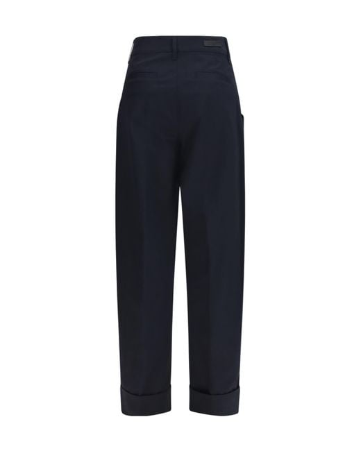 Jacob Cohen Blue Lindsay Barrel Wide-Leg Pants