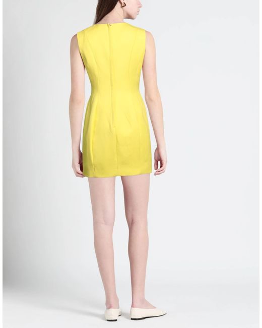 Dolce & Gabbana Yellow Sleeveless Slim-Fit Dress