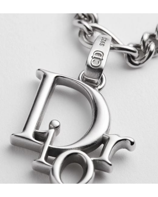 Dior Metallic Charms Chain Link Necklace for men