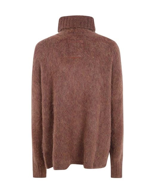 Uma Wang Brown Turtleneck Sweater