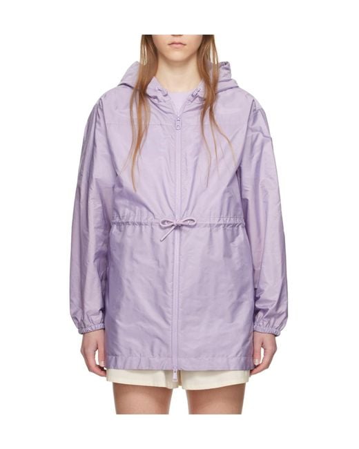 Moncler Purple Filira Drawstring Hooded Jacket