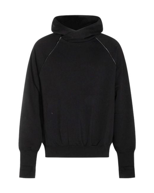 Thom Krom Black Raglan Hoodies for men