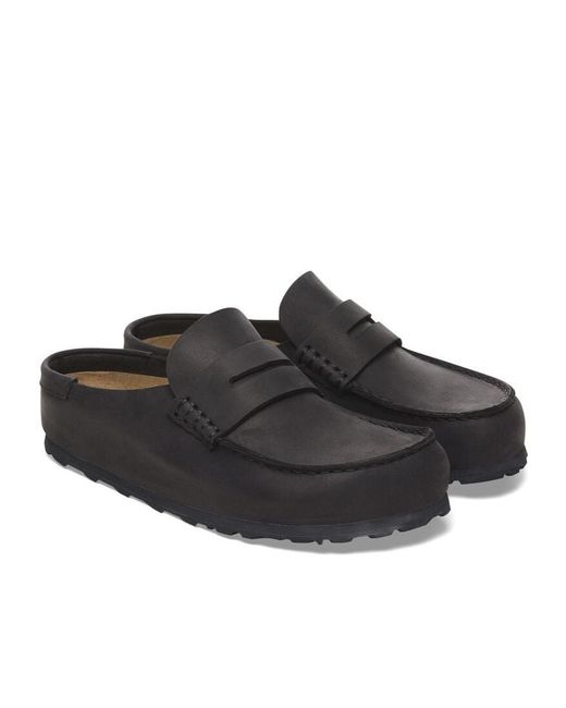 Birkenstock Black Naples Penny Clogs for men