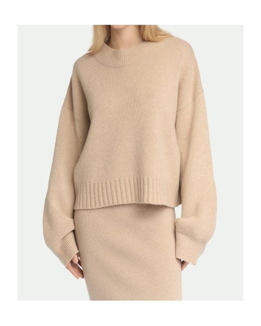 Malo Natural Ribbed Cashmere Sweater