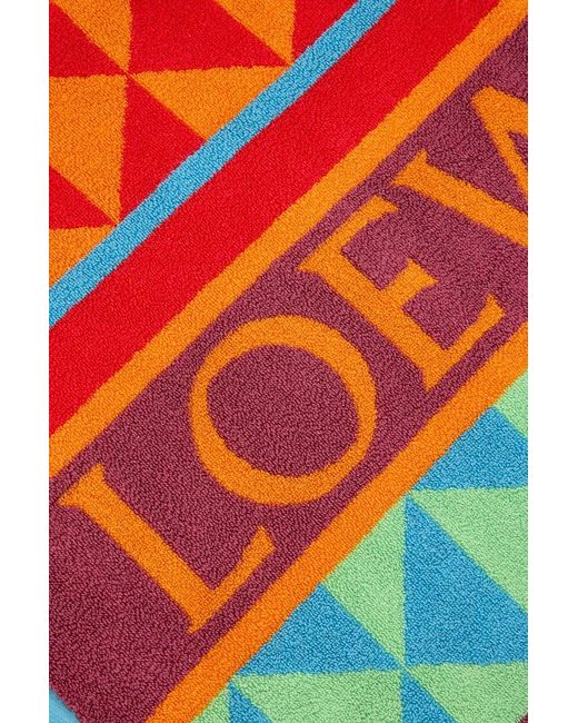 Loewe White Jacquard Towel for men