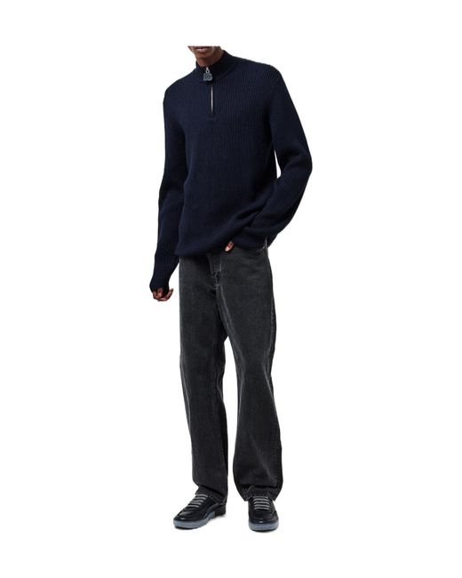 Dolce & Gabbana Blue Zipped Knitted Top for men