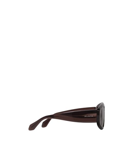 Alaïa Multicolor Aviator Mask Sunglasses