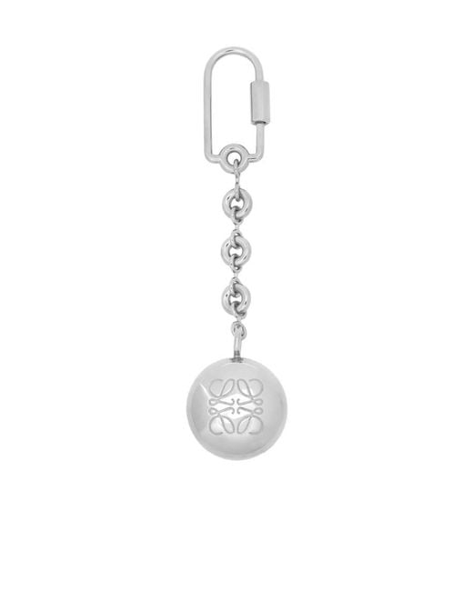 Loewe White Pebble Keyring