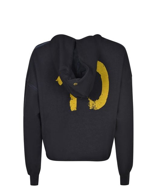 Barrow Black Logo Lettering Hoodie