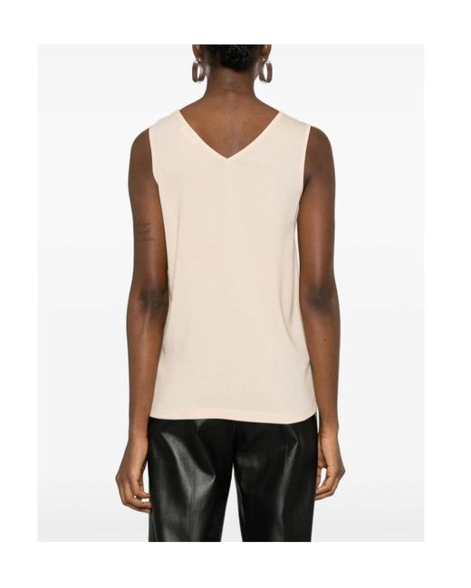 Fabiana Filippi Natural V-Neck Vest