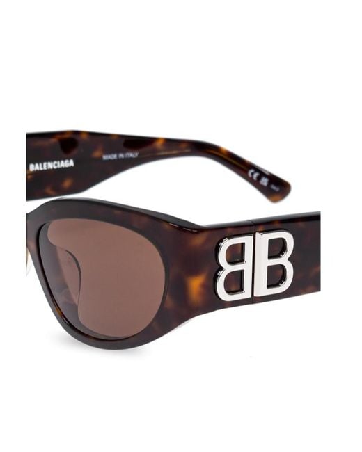 Balenciaga Brown Eyewear Bossy Cat-Eye Frame Sunglasses