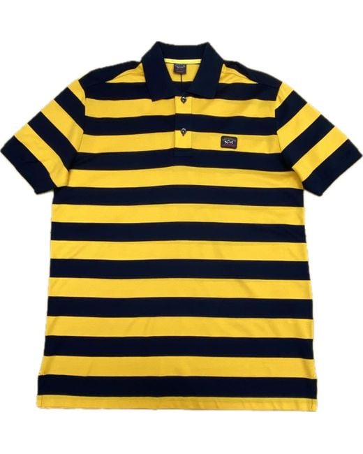 Paul & Shark Yellow Short-Sleeved Polo Shirt for men