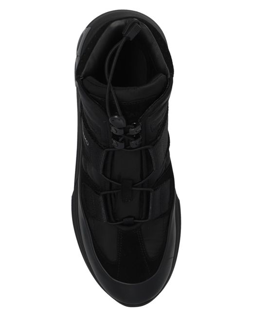 Ferragamo Black Tie Low Upper Board Shoes for men