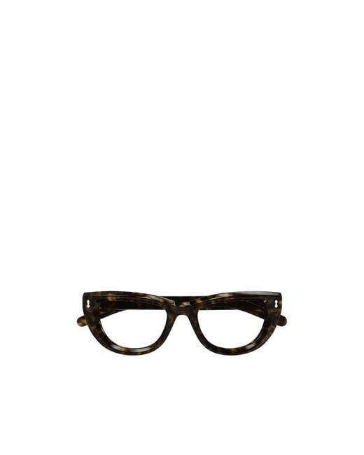 Gucci White Eyewear Cat-Eye Frame Glasses
