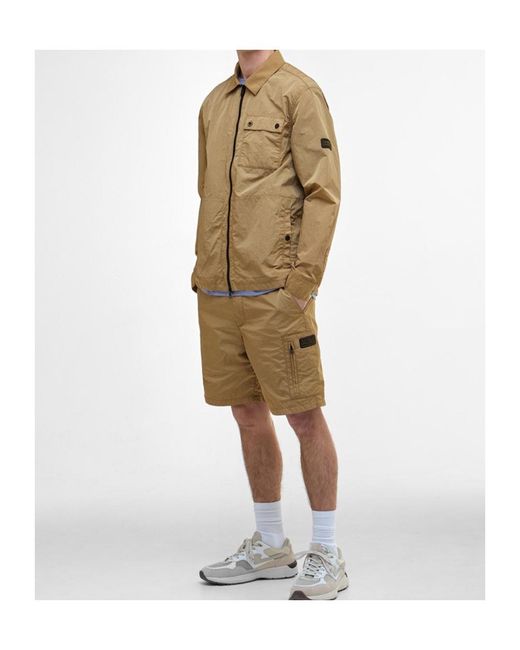 Barbour Green Inline Zip-Through Overshirt for men
