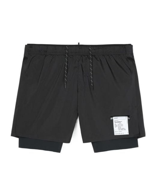 Satisfy Black Techsilk Bermuda Shorts for men