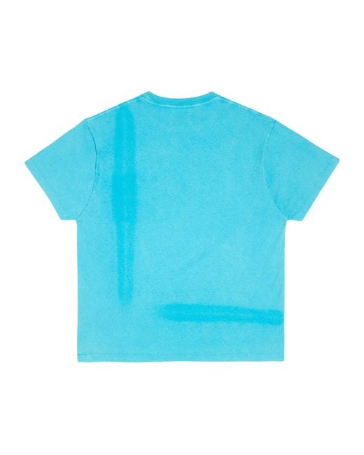 GALLERY DEPT. Blue Solid Color T-Shirt for men