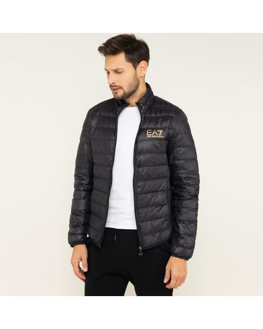 EA7 Blue Zipped Padded Jacket for men