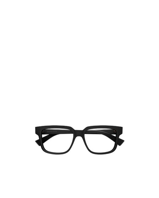 Bottega Veneta White Eyewear Squared Frame Glasses for men