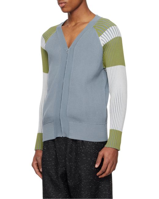 Kiko Kostadinov Blue Inex Cardigan for men