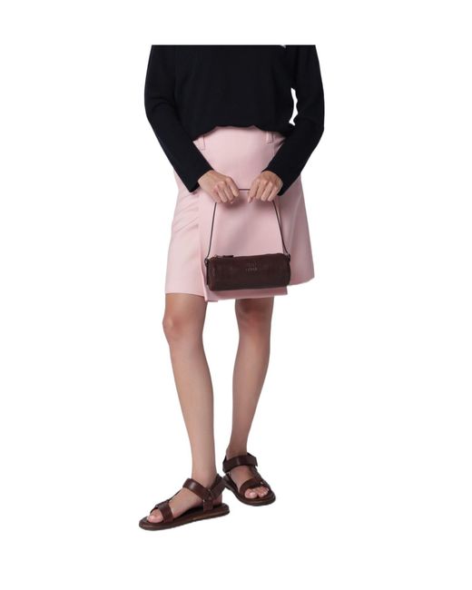 Miu Miu Black Kid Mohair Skirt