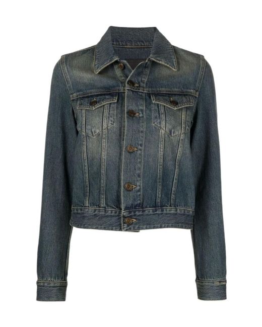 Saint Laurent Blue Classic Jacket