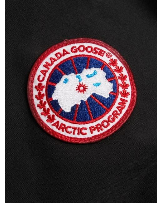 Canada Goose Black Expedition Logo-Patch Parka Coat for men