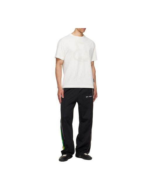 Palm Angels Black Classic Logo Track Pants for men