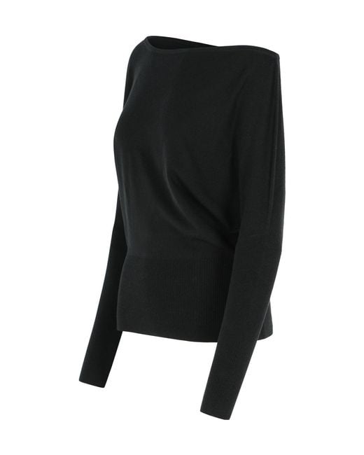 Jonathan Simkhai Black Lavina Off-Shoulder Top