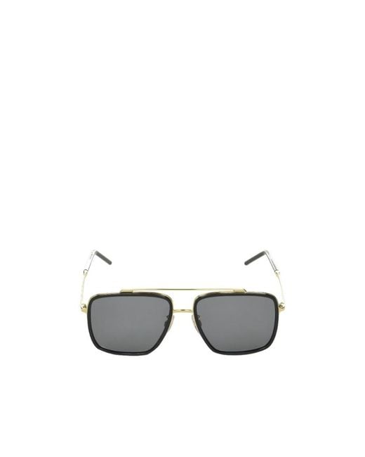 Dolce & Gabbana Metallic Eyewear Square Frame Sunglasses for men