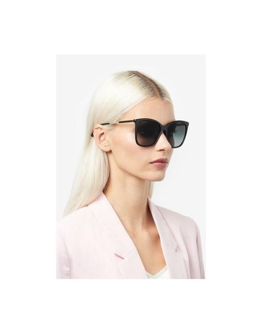 Jimmy Choo Black Eyewear Square-Frame Sunglasses