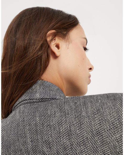 Brunello Cucinelli Gray Single-Breasted Tailored Blazer