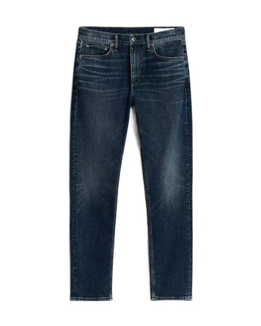Rag & Bone Blue Cole Straight-Leg Jeans for men