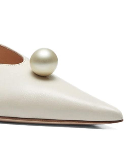 Magda Butrym Natural Pointed-Toe Flats