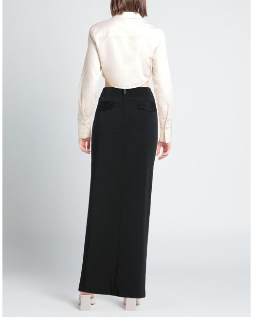 Dolce & Gabbana Black Minimalist Fitted Midi Skirt