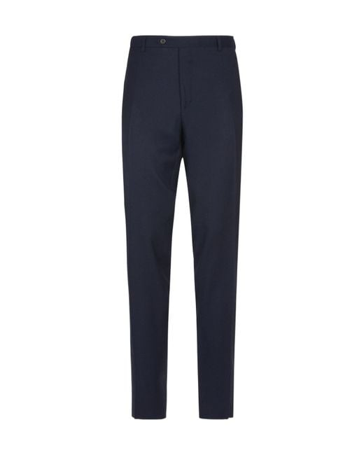Canali Blue Belt Loop Track Pants for men