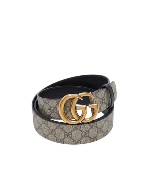 Gucci White Metal-Buckle Belt