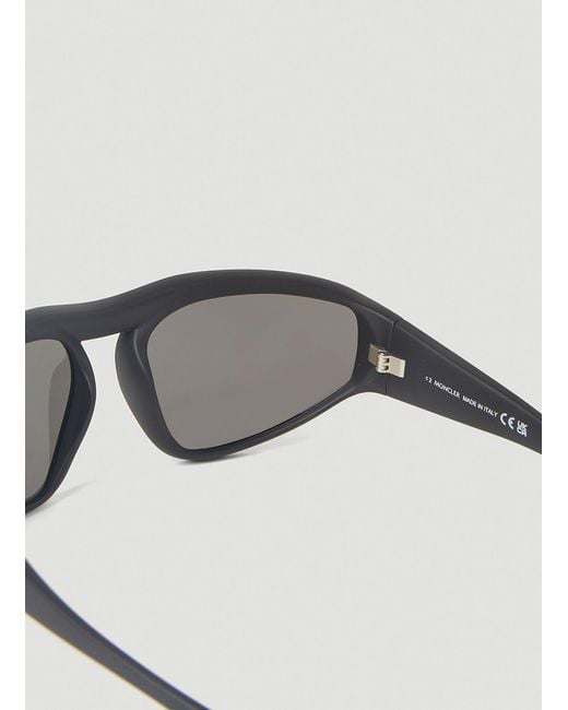 Moncler Gray Eyewear Pentagra Geometric Sunglasses for men
