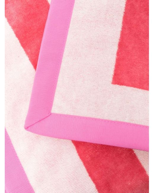Moncler Pink Logo Beach Towel