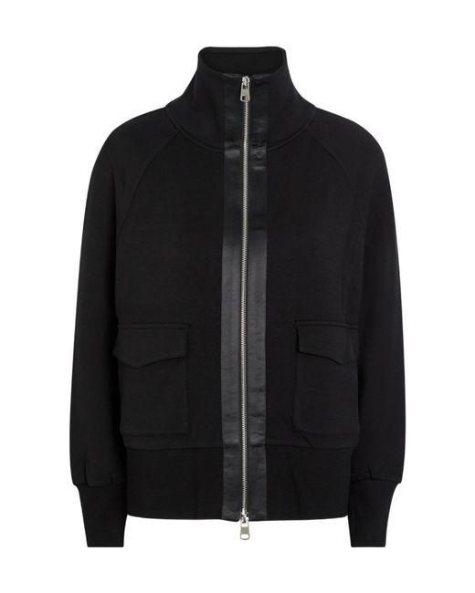 Varley Black Roxbury Stretch-Jersey Sweatshirt