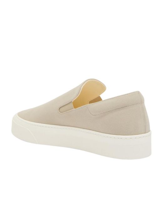 The Row Natural Canvas Sneakers