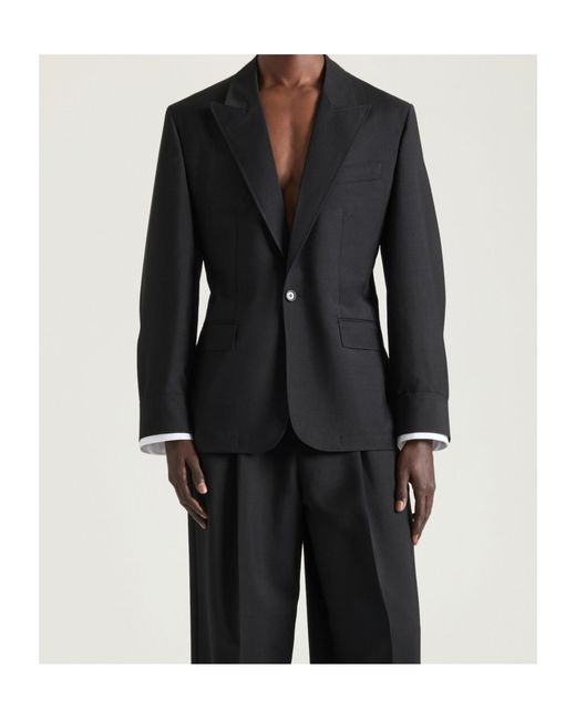 Givenchy Black Couture Seam Single-Breasted Jacket for men
